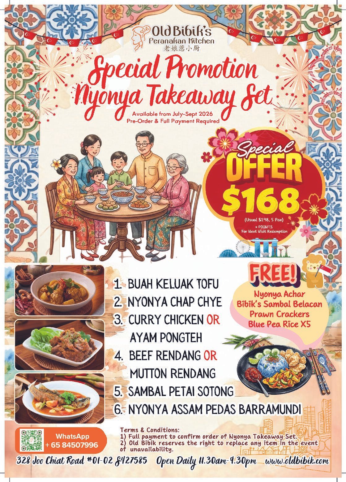 SPECIAL PROMOTION NYONYA TAKEAWAY SET